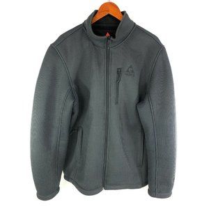 Gerry Men’s Full Zip Jacket Size XL Waffle Knit Ribbed Fleece Lined 1047676